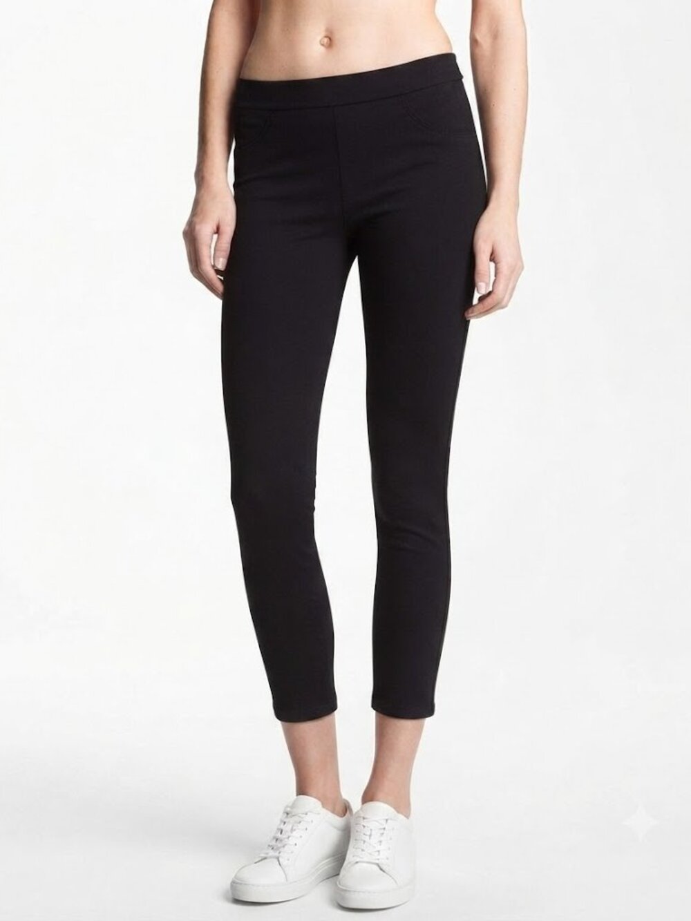Sanctuary Grease Leggings Black Medium Cropped